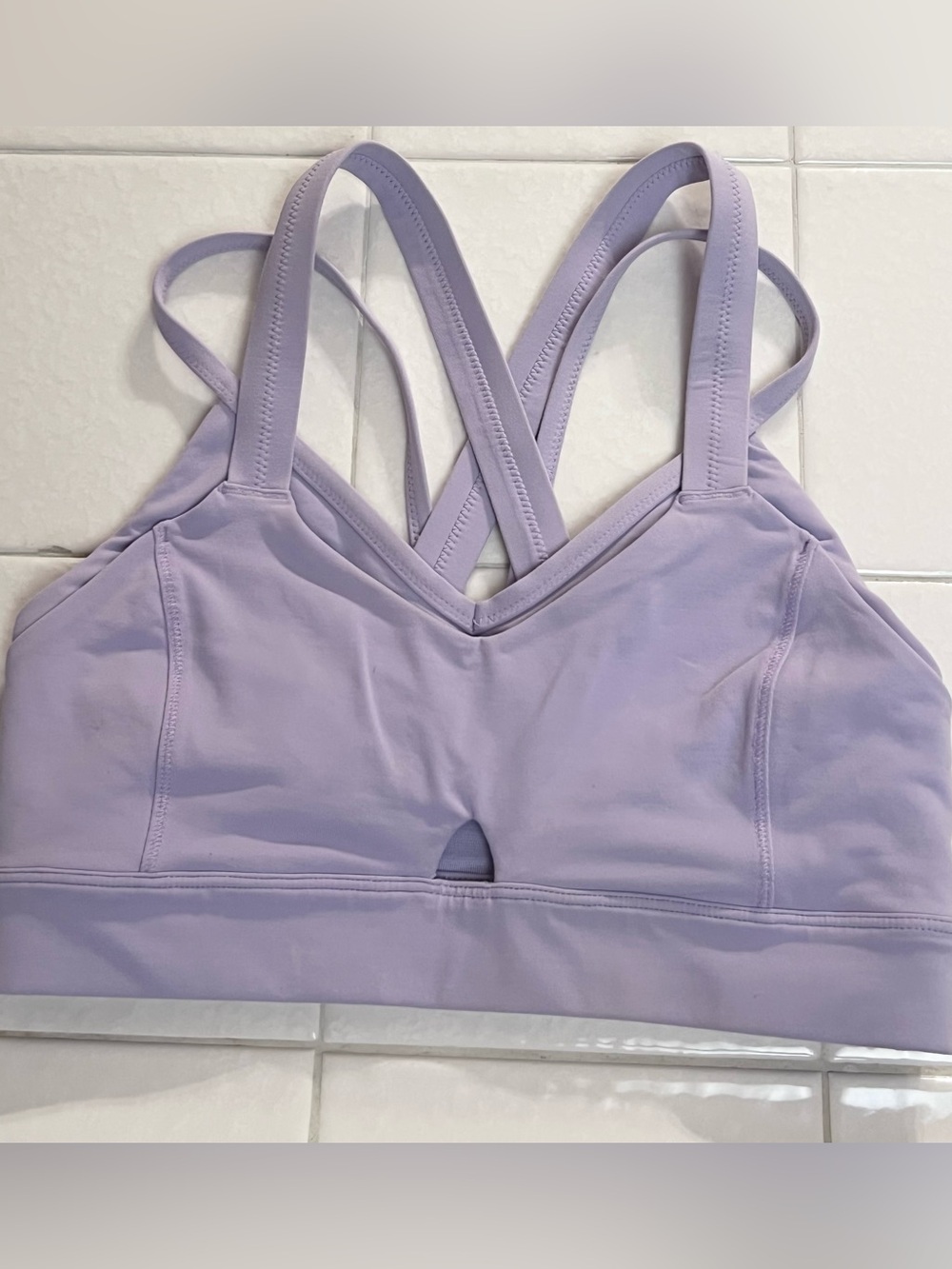 LULULEMON Athletica Lilac Strappy Sports Bra Leisure Wear XS